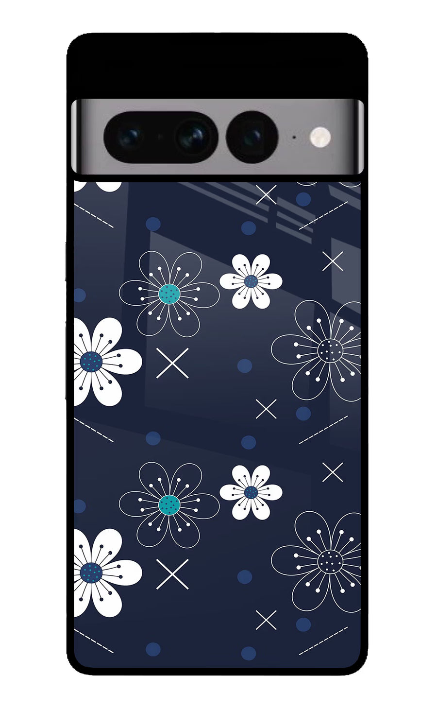 Flowers Google Pixel 7 Pro Back Cover, Glass case