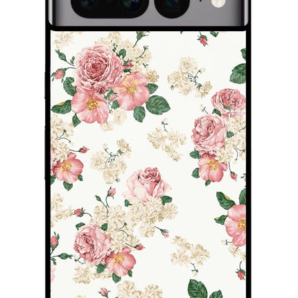 Flowers Google Pixel 7 Pro Glass Case Back Cover by Casekaro