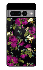 Flowers Google Pixel 7 Pro Glass Case Back Cover by Casekaro