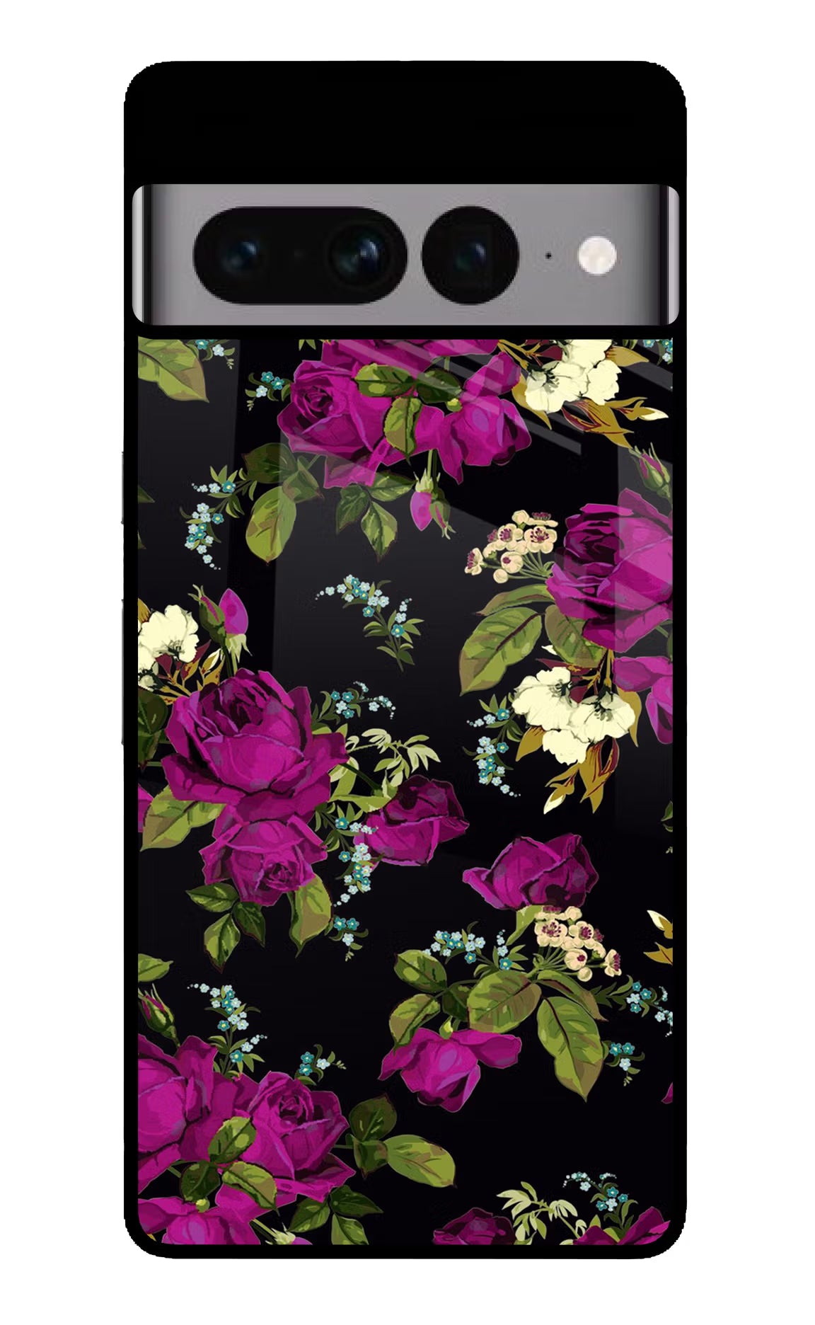 Flowers Google Pixel 7 Pro Glass Case Back Cover by Casekaro