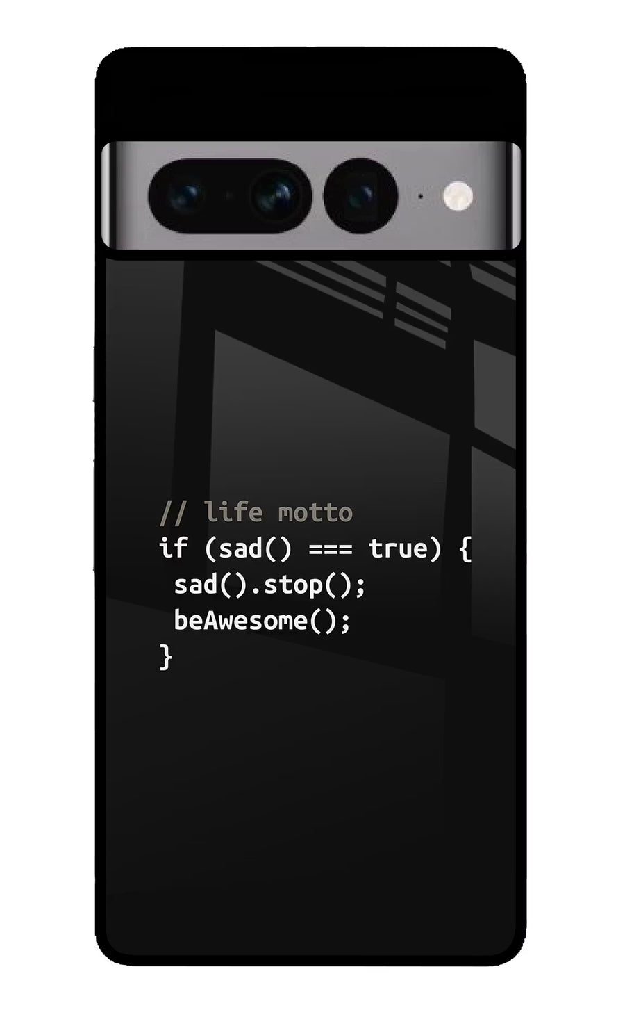 Life Motto Code Google Pixel 7 Pro Back Cover, Glass case