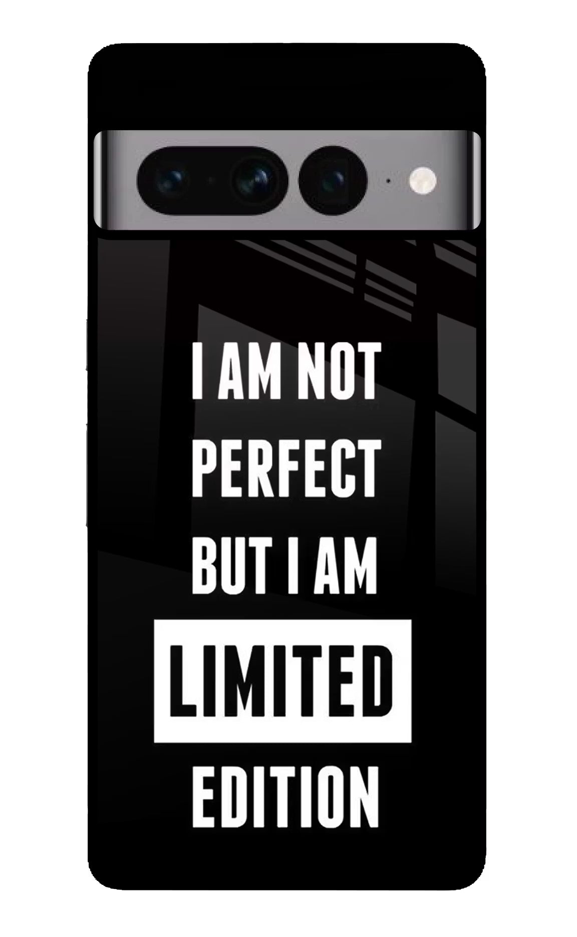 I Am Not Perfect But I Am Limited Edition Google Pixel 7 Pro Glass Case Back Cover by Casekaro