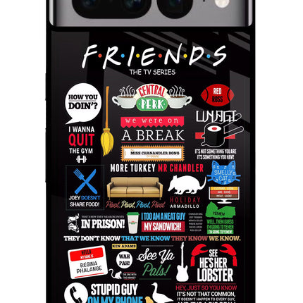 FRIENDS Google Pixel 7 Pro Glass Case Back Cover by Casekaro
