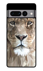 Lion Art Google Pixel 7 Pro Glass Case