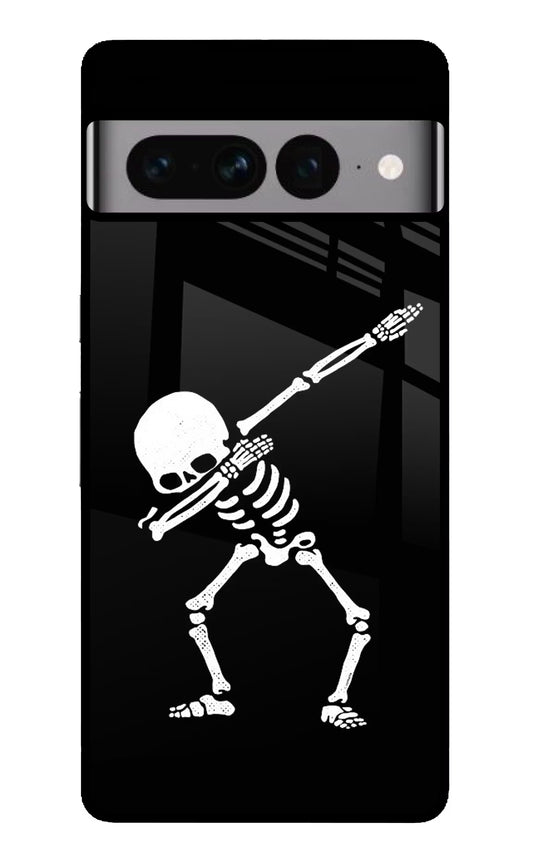 Dabbing Skeleton Art Google Pixel 7 Pro Glass Case
