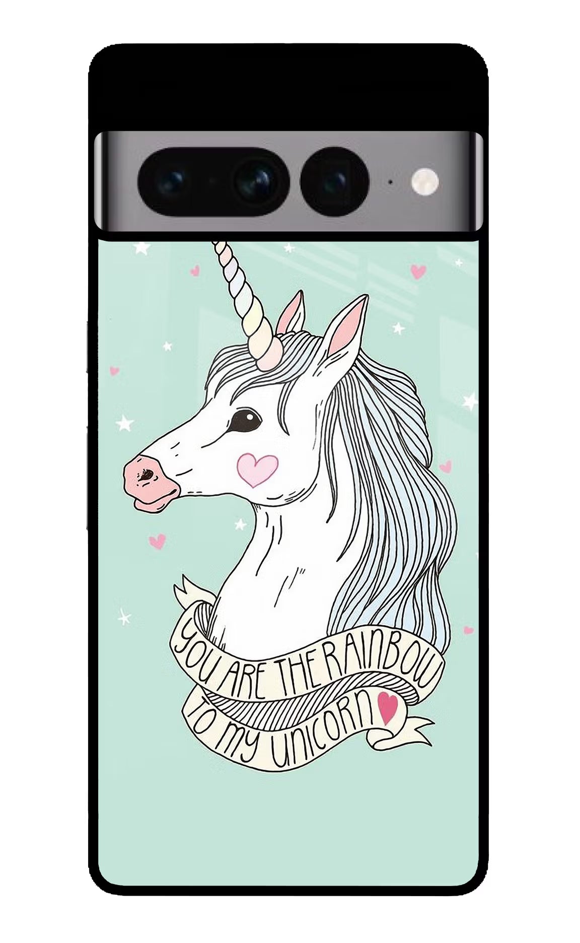 Unicorn Wallpaper Google Pixel 7 Pro Glass Case Back Cover by Casekaro