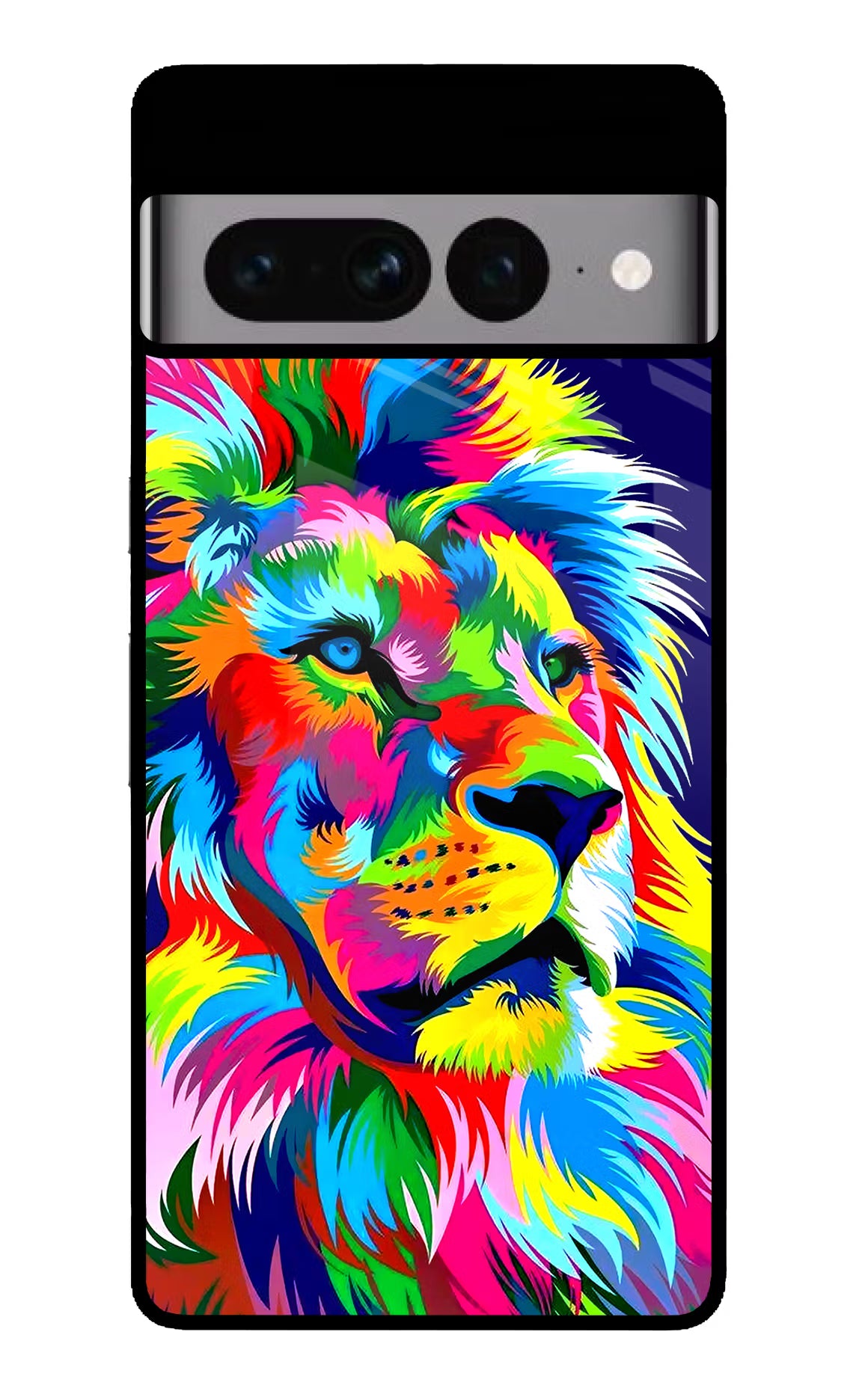 Vector Art Lion Google Pixel 7 Pro Glass Case