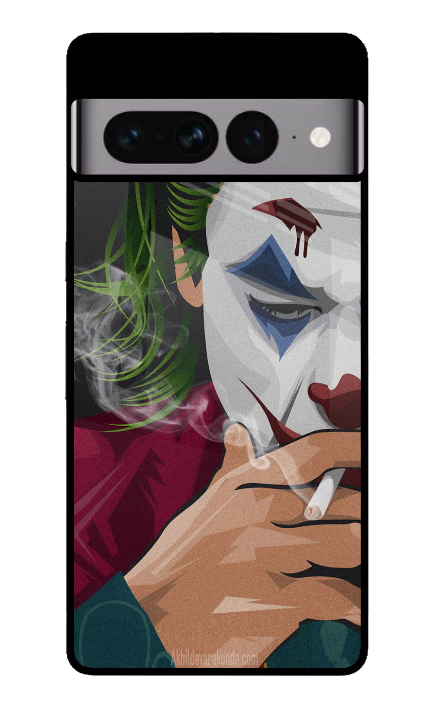 Joker Smoking Google Pixel 7 Pro Back Cover, Glass case