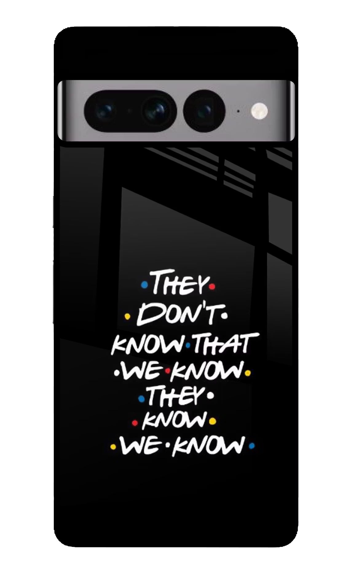 FRIENDS Dialogue Google Pixel 7 Pro Glass Case Back Cover by Casekaro