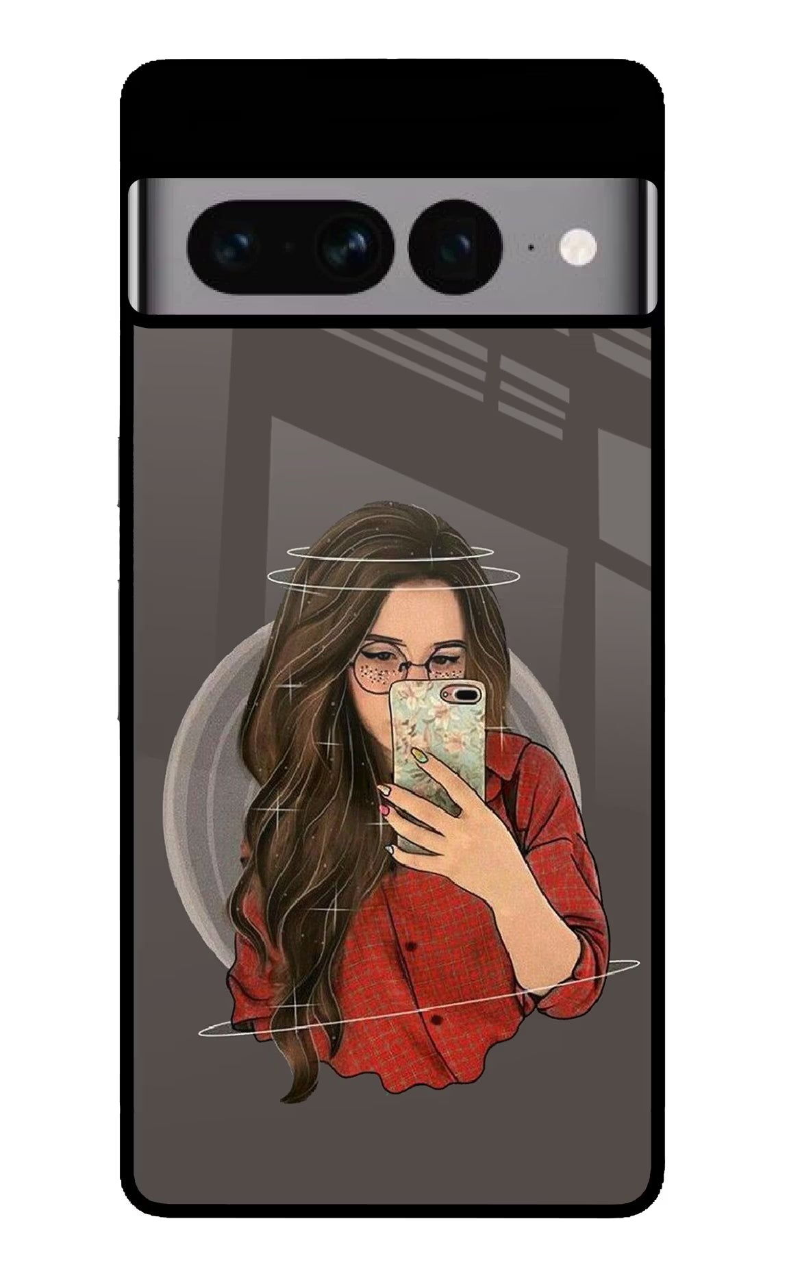 Selfie Queen Google Pixel 7 Pro Glass Case Back Cover by Casekaro