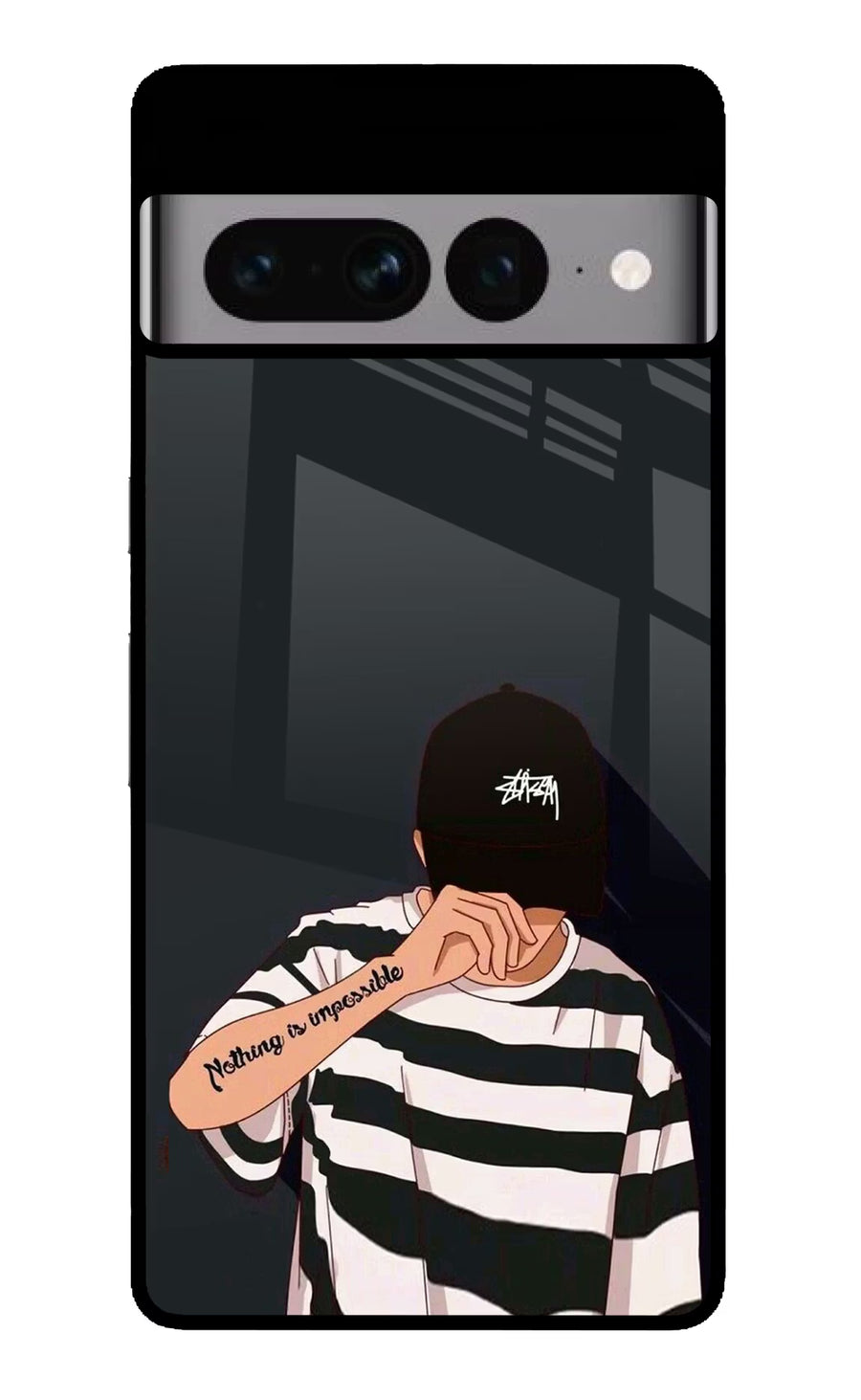 Aesthetic Boy Google Pixel 7 Pro Back Cover, Glass case