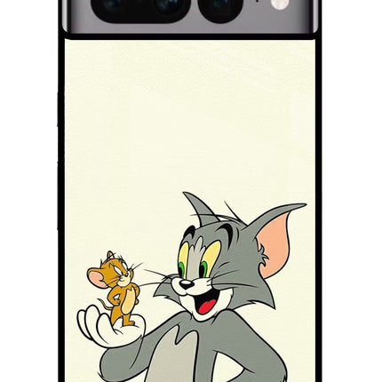 Tom & Jerry Google Pixel 7 Pro Glass Case Back Cover by Casekaro