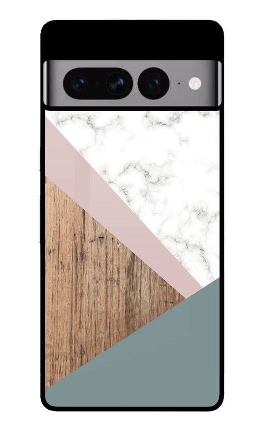 Marble wood Abstract Google Pixel 7 Pro Glass Case