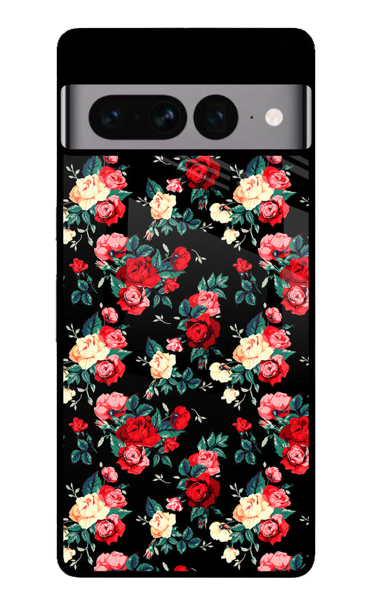 Rose Pattern Google Pixel 7 Pro Glass Case