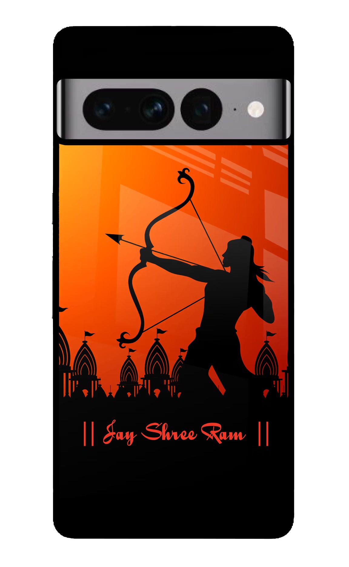 Lord Ram - 4 Google Pixel 7 Pro Glass Case Back Cover by Casekaro