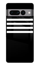 Black and White Print Google Pixel 7 Pro Glass Case Back Cover by Casekaro