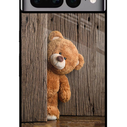 Teddy Wooden Google Pixel 7 Pro Glass Case Back Cover by Casekaro