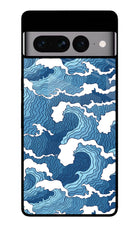 Blue Waves Google Pixel 7 Pro Glass Case