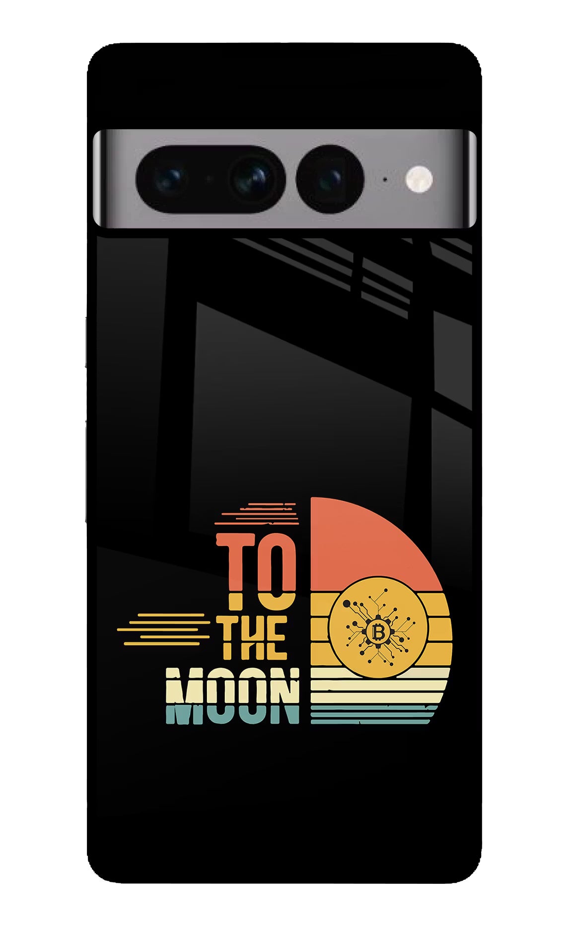 To the Moon Google Pixel 7 Pro Glass Case Back Cover by Casekaro
