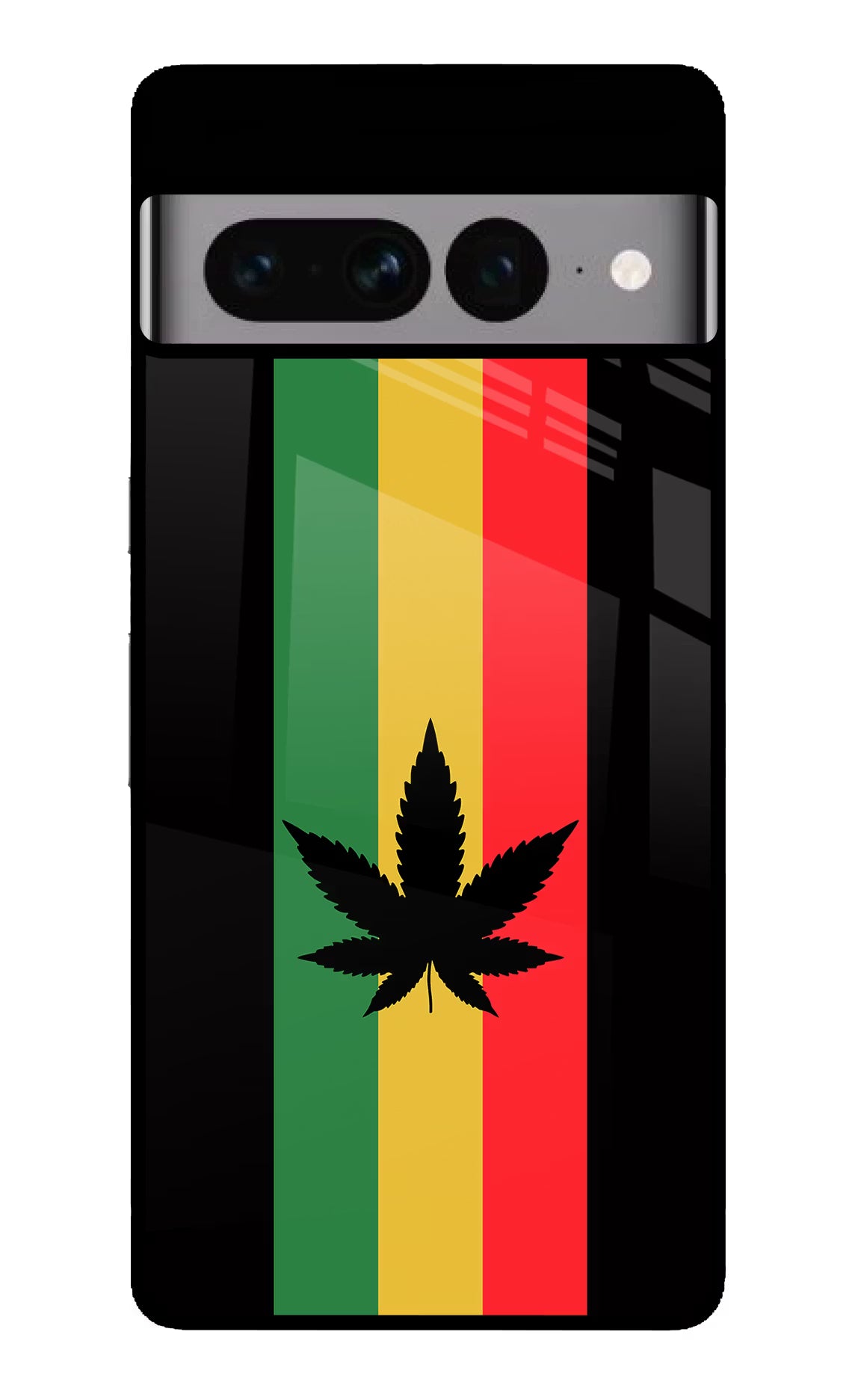 Weed Flag Google Pixel 7 Pro Glass Case Back Cover by Casekaro