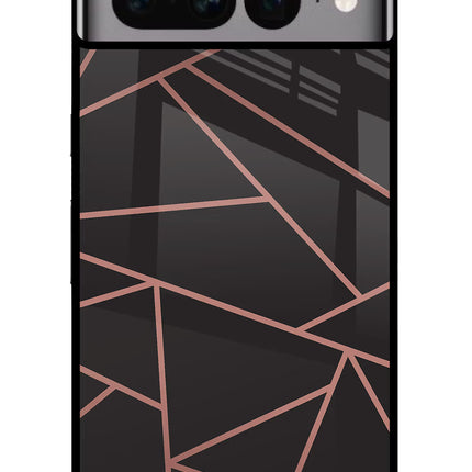 Geometric Pattern Google Pixel 7 Pro Glass Case Back Cover by Casekaro