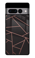 Geometric Pattern Google Pixel 7 Pro Glass Case Back Cover by Casekaro