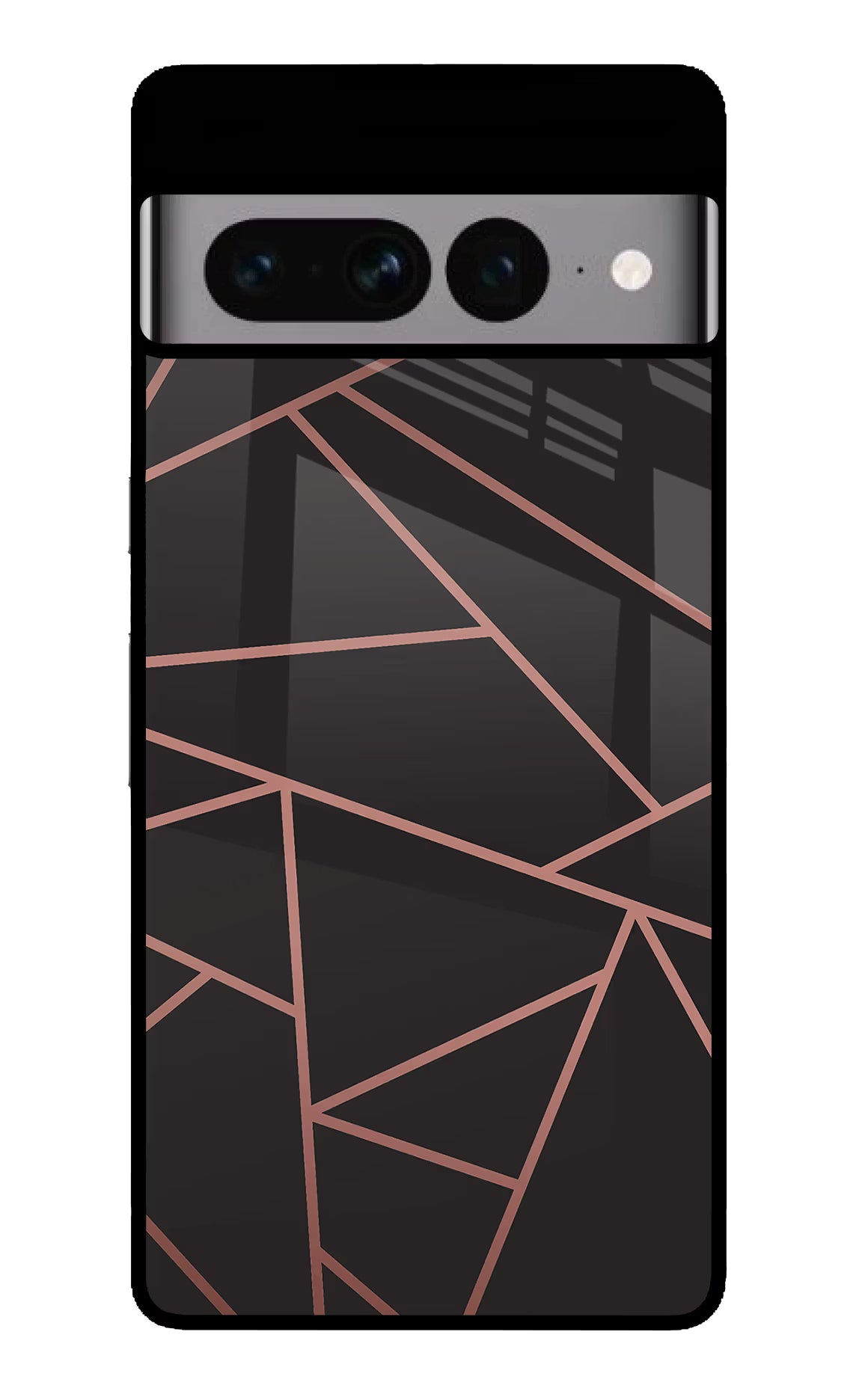 Geometric Pattern Google Pixel 7 Pro Glass Case Back Cover by Casekaro