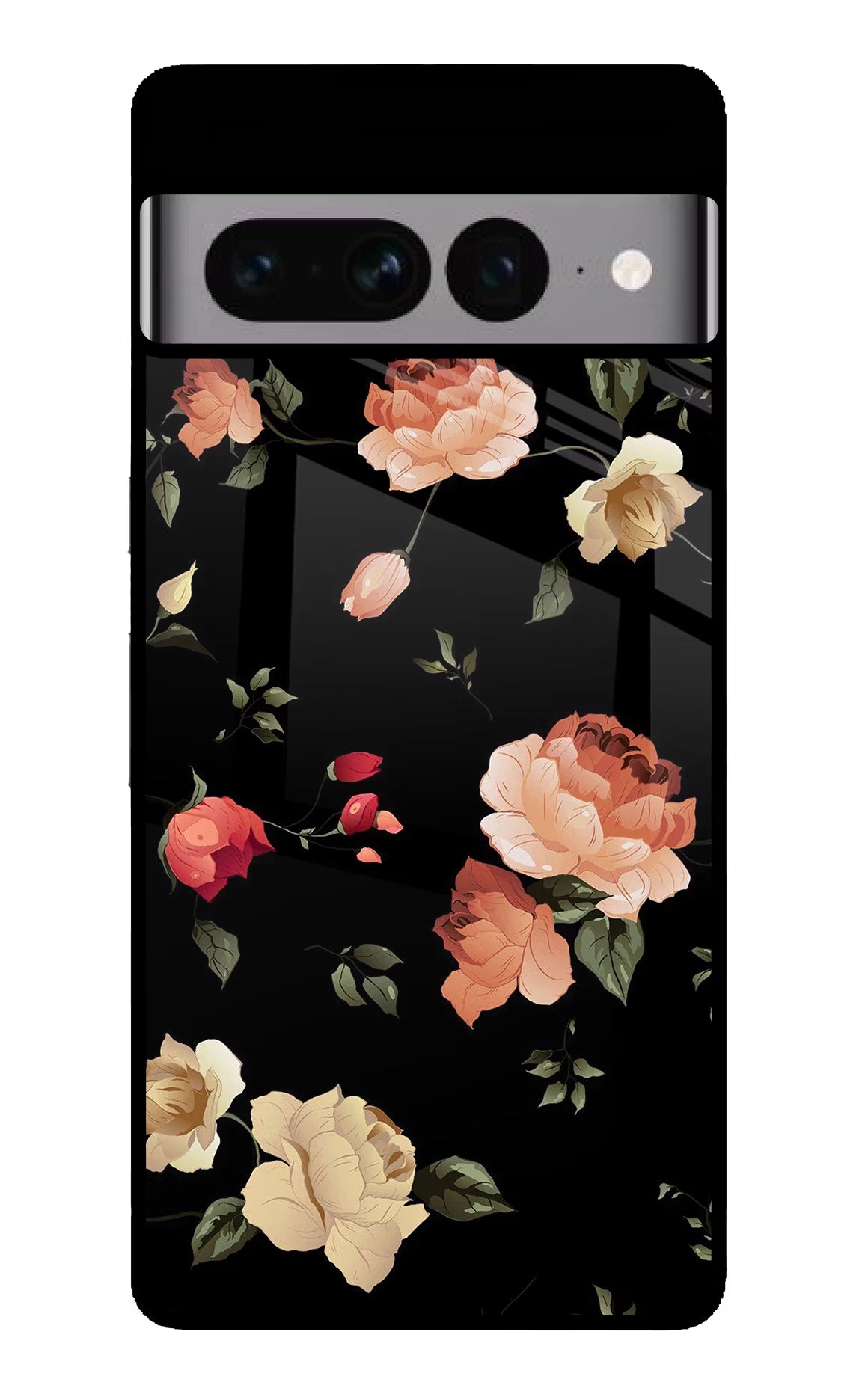 Flowers Google Pixel 7 Pro Glass Case Back Cover by Casekaro
