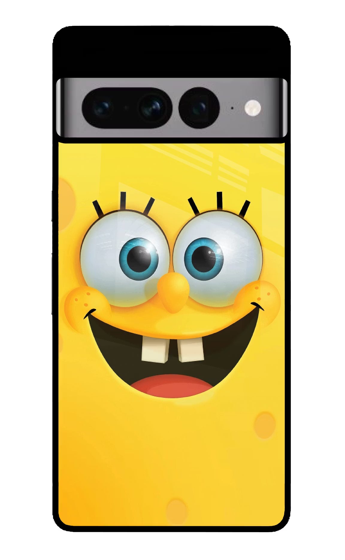 Sponge 1 Google Pixel 7 Pro Glass Case Back Cover by Casekaro