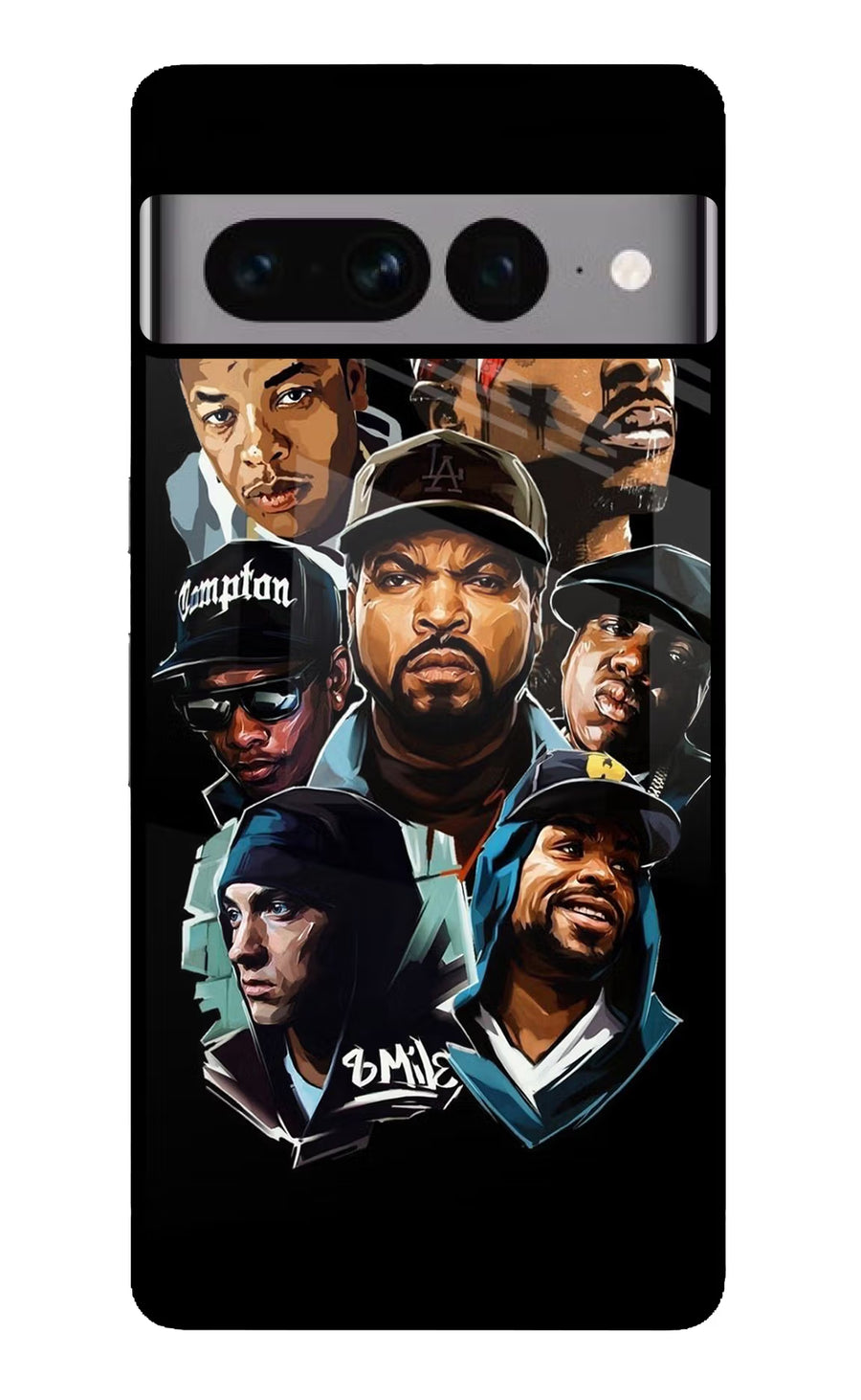 Rappers Google Pixel 7 Pro Back Cover, Glass case