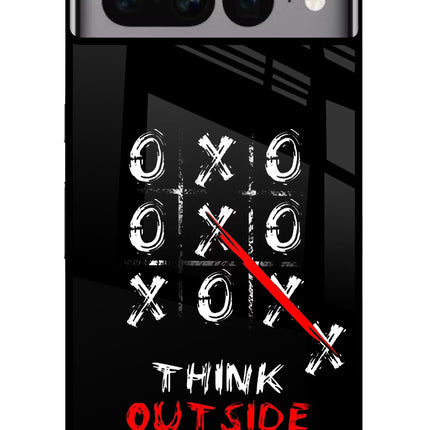 Think out of the BOX Google Pixel 7 Pro Glass Case Back Cover by Casekaro
