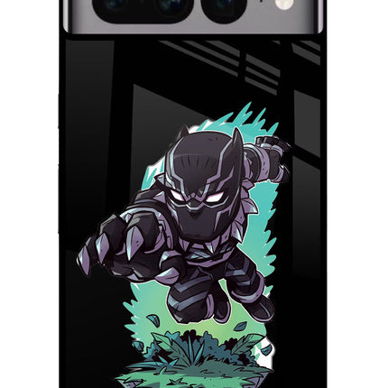 Black Panther Google Pixel 7 Pro Glass Case Back Cover by Casekaro