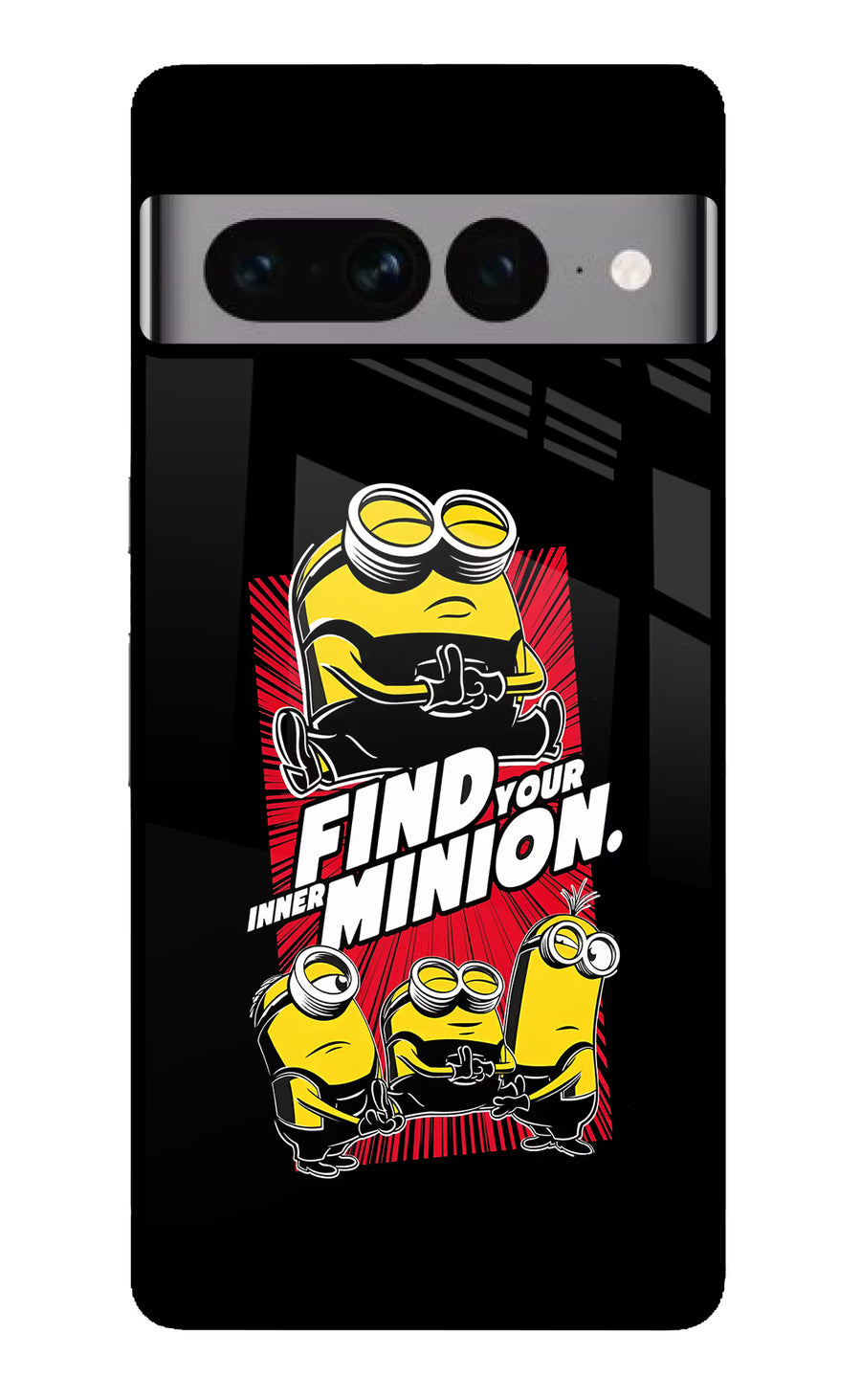 Find your inner Minion Google Pixel 7 Pro Back Cover, Glass case