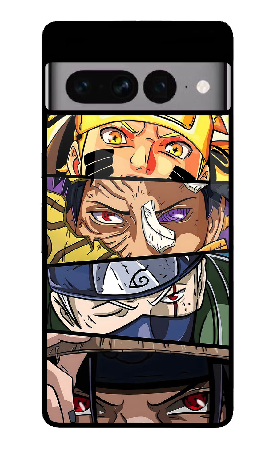 Naruto Character Google Pixel 7 Pro Back Cover, Glass case