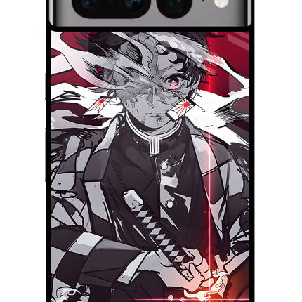 Demon Slayer Google Pixel 7 Pro Glass Case Back Cover by Casekaro