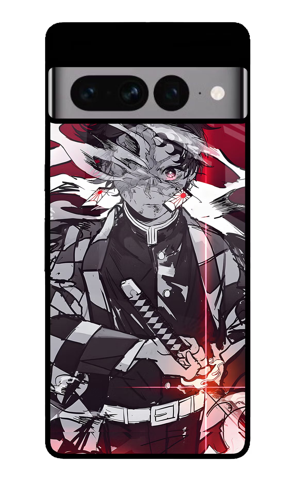 Demon Slayer Google Pixel 7 Pro Glass Case Back Cover by Casekaro