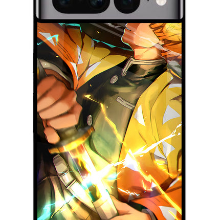 Demon Slayer Google Pixel 7 Pro Glass Case Back Cover by Casekaro