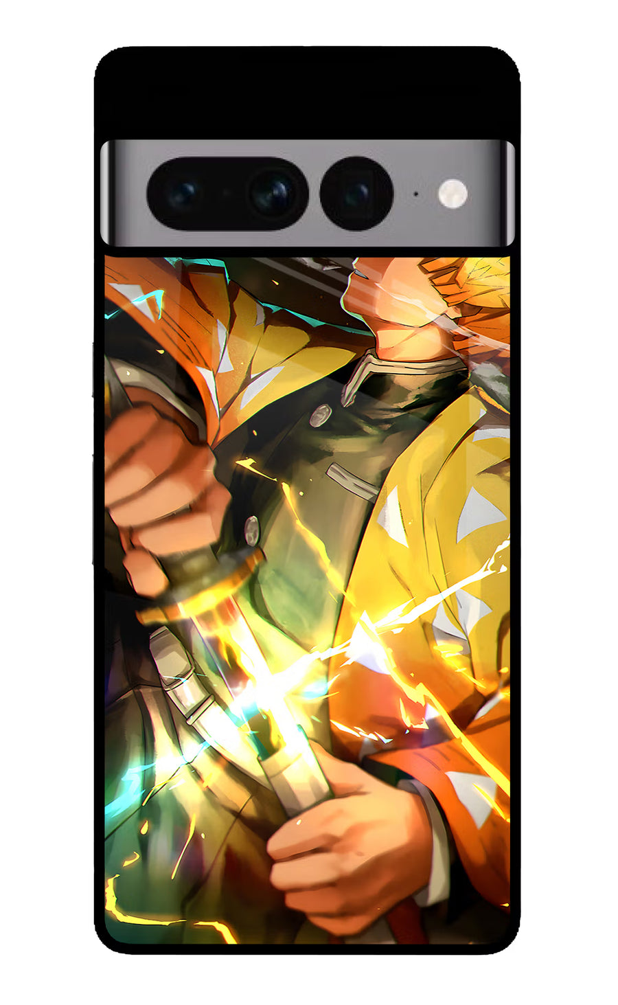 Demon Slayer Google Pixel 7 Pro Back Cover, Glass case