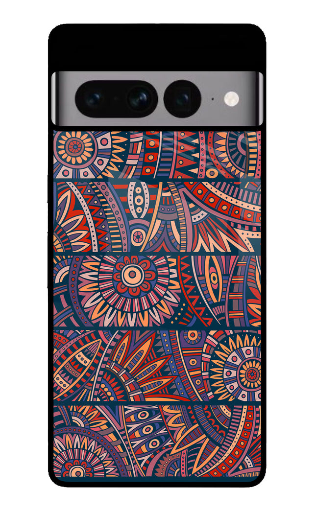 African Culture Design Google Pixel 7 Pro Glass Case