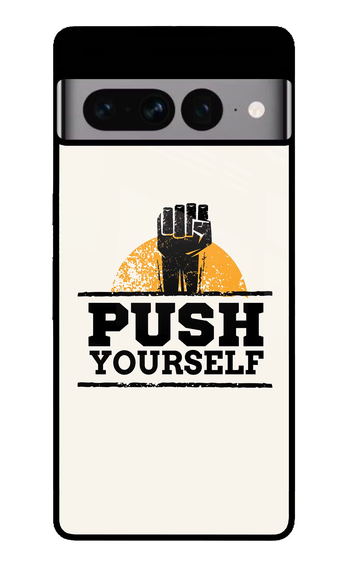 Push Yourself Google Pixel 7 Pro Glass Case Back Cover by Casekaro