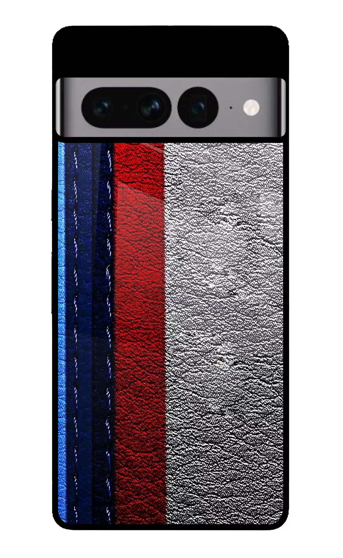 BMW Stripes Google Pixel 7 Pro Glass Case Back Cover by Casekaro