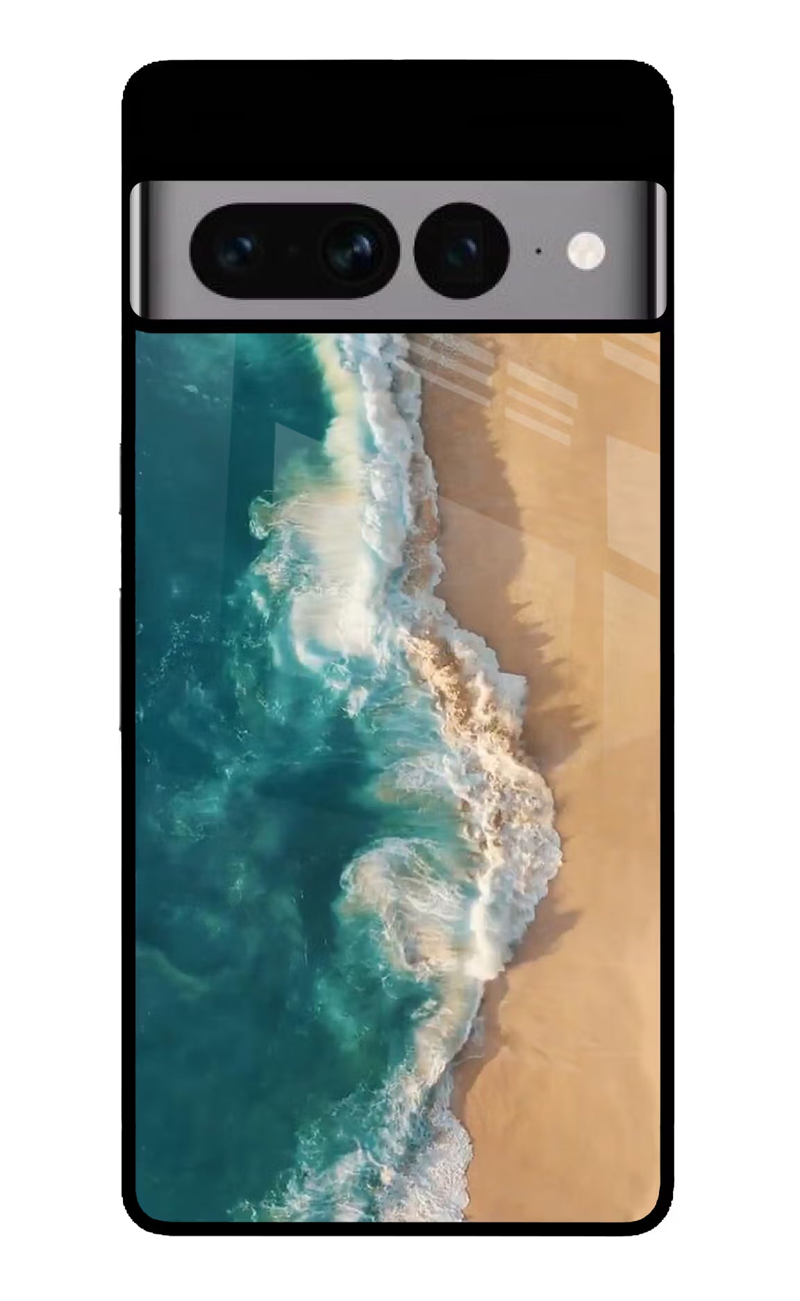 Ocean Beach Google Pixel 7 Pro Glass Case Back Cover by Casekaro