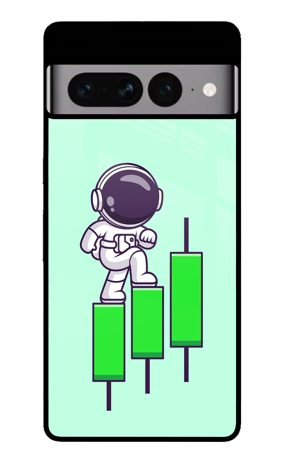 Astronaut Trader Google Pixel 7 Pro Glass Case
