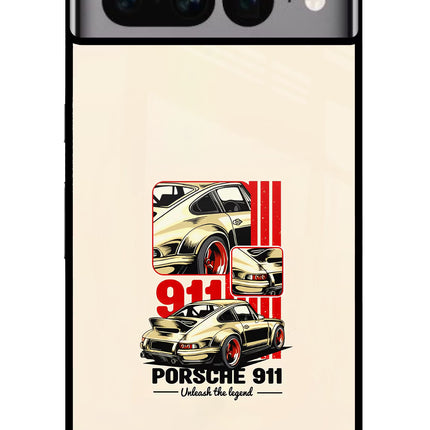 Classic Porsche 911 Google Pixel 7 Pro Glass Case Back Cover by Casekaro