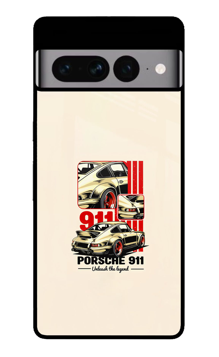 Classic Porsche 911 Google Pixel 7 Pro Back Cover, Glass case