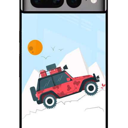 Mountain Trail Beast Google Pixel 7 Pro Glass Case