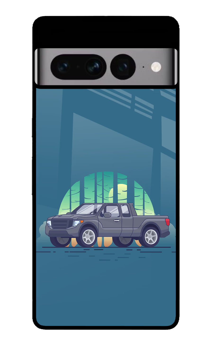 Retro Garage Vibe Google Pixel 7 Pro Back Cover, Glass case