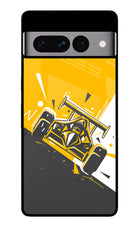 Track King Google Pixel 7 Pro Glass Case Back Cover by Casekaro