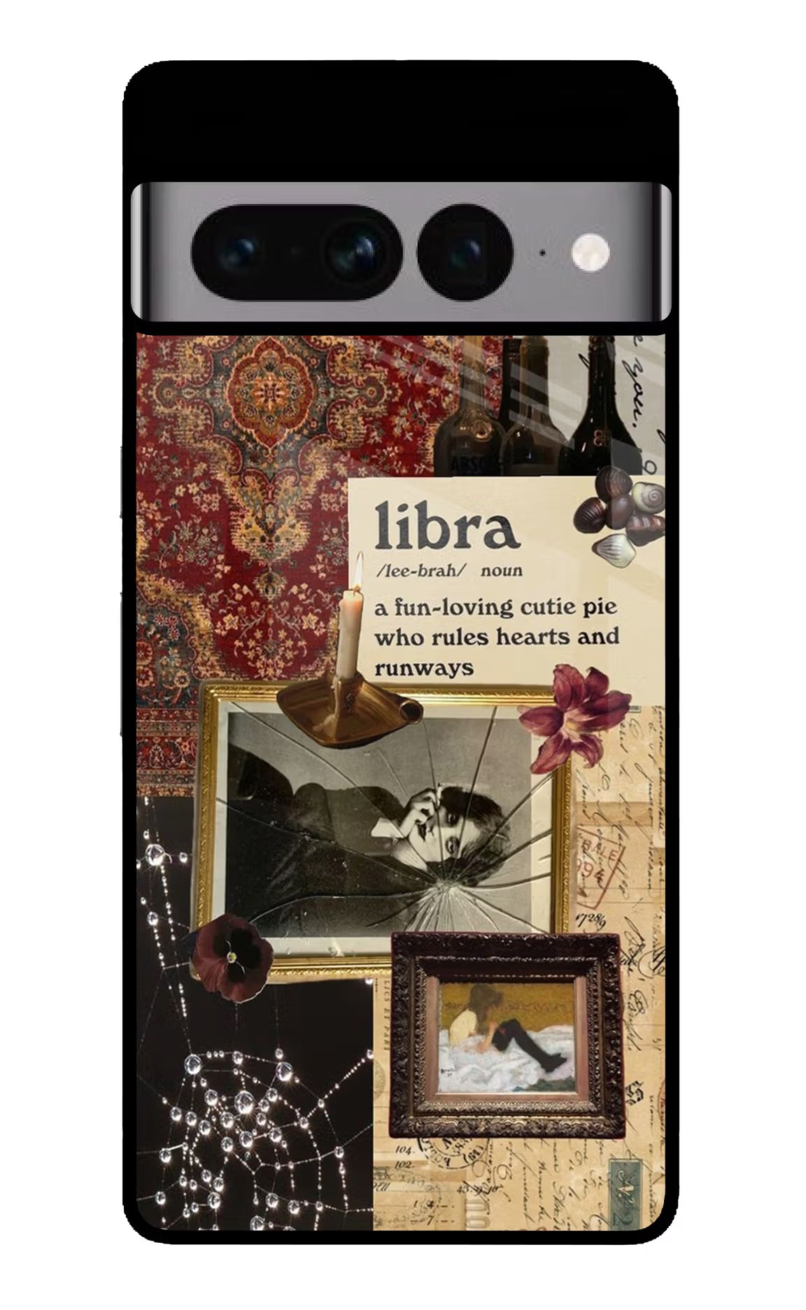 Libra Zodiac Google Pixel 7 Pro Glass Case Back Cover by Casekaro