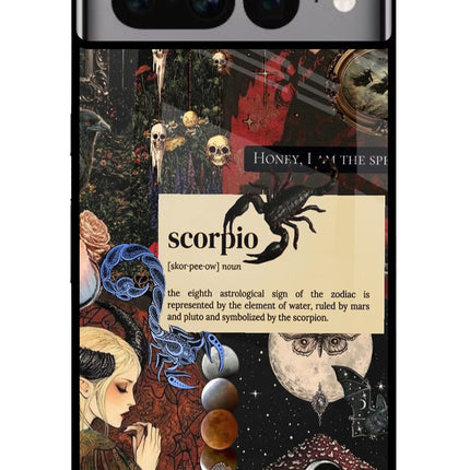 Scorpio Zodiac Google Pixel 7 Pro Glass Case